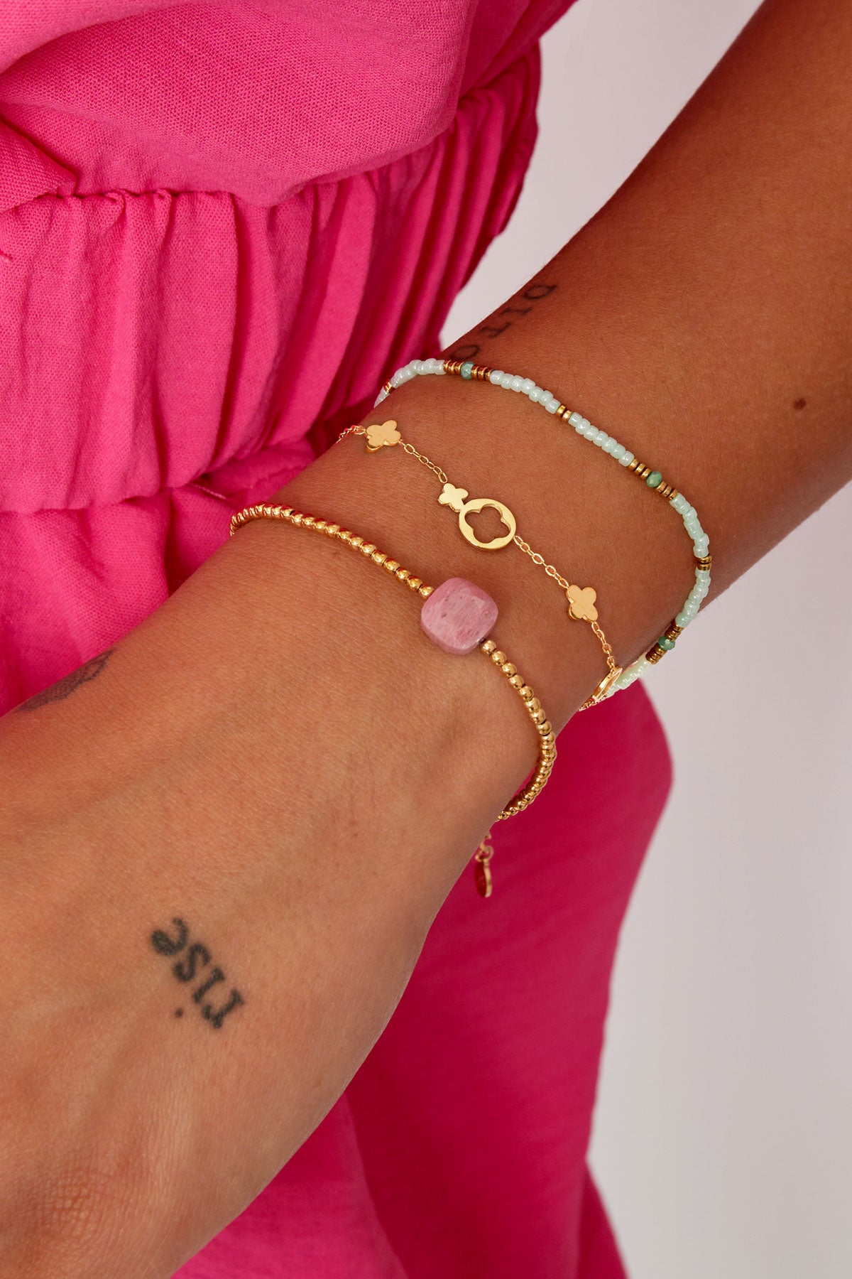 Armband klavertjes